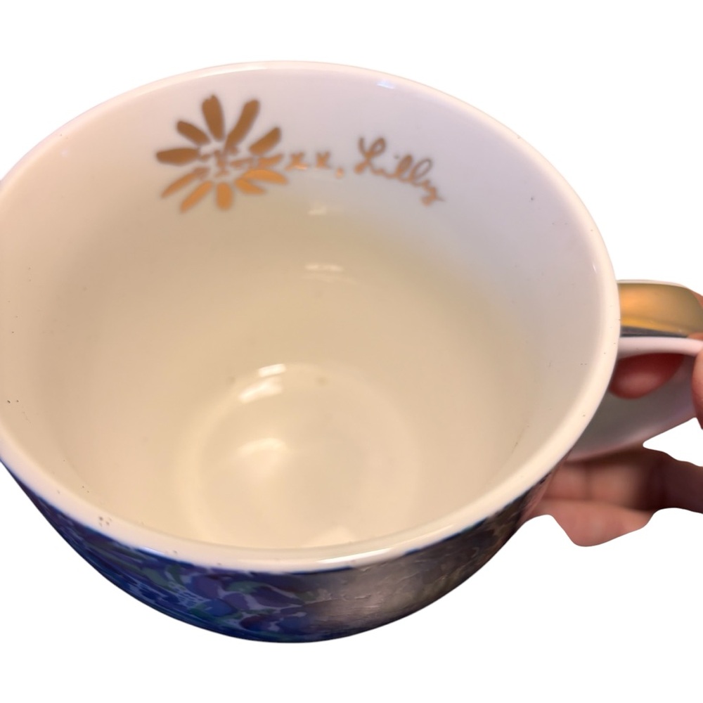 Lilly Pulitzer Hidden Lions Ceramic Mug Set NIB - Picture 5 of 8